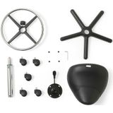 ZenGrowth - Zadelkruk - Zwart - Met Voetring - Kunststof Frame - Middelhoge Gasveer