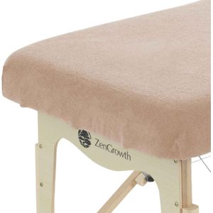 ZenGrowth - Hoeslaken Massagetafel - Lichtbruin - Zonder Uitsparing - 200cm x 100cm - Badstof