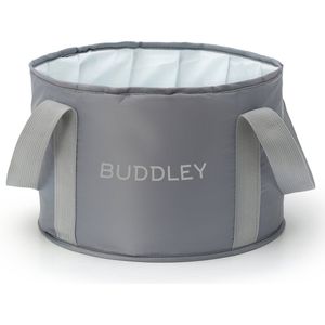 BUDDLEY Voetenbad Inklapbaar – Voetbad opvouwbaar - Voetenbaden - Zwembad - Voetbadje - Kunststof Voetenbad – Grijs