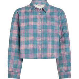 Dames Button Down Denim Jassen voor Vrouwen Mode Lange Mouw Plaid Shacket Jas, Groen, L Dames Button Down Denim Jassen voor Vrouwen Mode Lange Mouw Plaid Shacket Jas, Groen, L