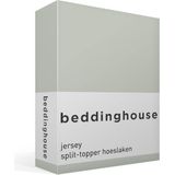 Beddinghouse - Jersey - Hoeslaken - Grijsgroen - 180x220 cm - Split-topper