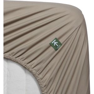 Beddinghouse - Percale-katoen - Split-topper - Hoeslaken - 180x220 cm - Zand