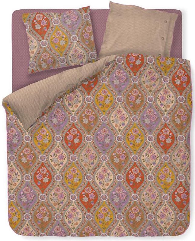 Pip Studio - Ornamento Ramo - Dekbedovertrek - Multi - 100% Percale Katoen