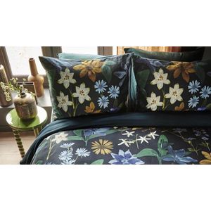 Beddinghouse dekbedovertrek Eve satijn blue green - 1-persoons 140x200/220cm + 1 sloop