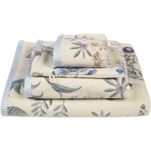 Pip Studio Handdoek Secret Garden White Blue