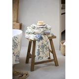 Secret Garden - Washandje Set/3 - Wit/Blauw - 16x22cm - Badstof