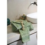 Pip Studio Handdoek Jasmin Jacquard Green 55x100