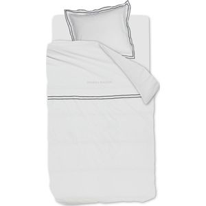 Rivièra Maison - Salute Dekbedovertrek - Wit - 140x200/220 cm - Bedtextiel