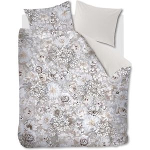 Rivièra Maison - Flourish Dekbedovertrek - Zand - Lits-Jumeaux XL - 260x200/220 cm