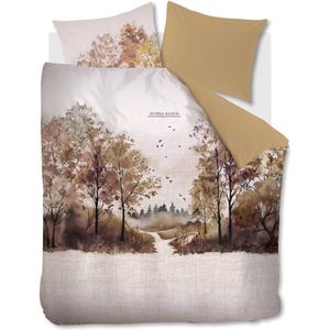 Riviera Maison Aurelia dekbedovertrek - Tweepersoons - 200x200/220 - Bruin