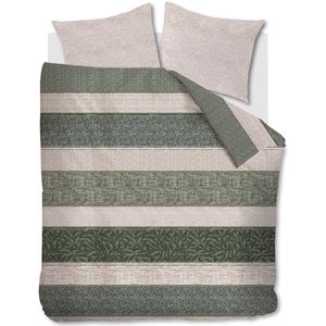 Rivièra Maison - Chester - Dekbedovertrek - Groen - 200x200/220 cm