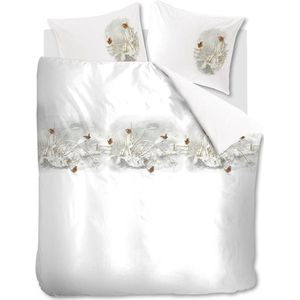 Dekbedovertrek King Winter Naturel - Wit, Naturel - Flanel - Marjolein Bastin