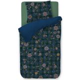 Pip Studio - Flores Felices - Dekbedovertrek - Donkerblauw - 100% Percale Katoen