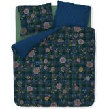 Pip Studio - Flores Felices - Dekbedovertrek - Donkerblauw - 100% Percale Katoen