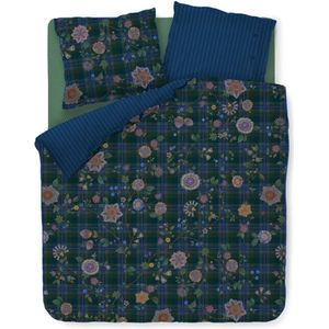 Pip Studio - Flores Felices - Dekbedovertrek - Donkerblauw - 100% Percale Katoen