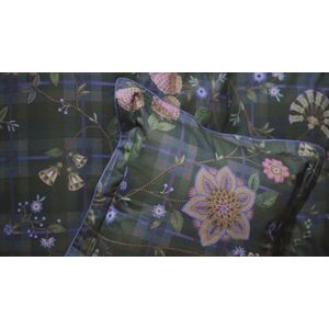 Sierkussen Pip Studio Flores Felices Square - Donkerblauw