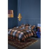 Beddinghouse - Becket - Dekbedovertrek - Blauw - Flanel - Inclusief Kussensloop