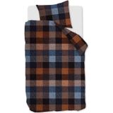 Beddinghouse - Becket - Dekbedovertrek - Blauw - Flanel - Inclusief Kussensloop