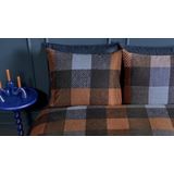 Beddinghouse - Becket - Dekbedovertrek - Blauw - Flanel - Inclusief Kussensloop