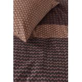 Beddinghouse - River - Dekbedovertrek - Donkerrood - Flanel - 1-persoons