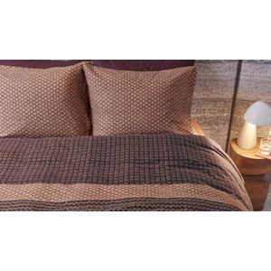 Beddinghouse - River - Dekbedovertrek - Donker Rood - Flanel