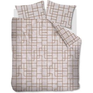 Vtwonen - Pojagi - Dekbedovertrek - Steenrood - Tweepersoons 200x200/220