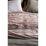 Dekbedovertrek - Blauw - Katoen - 240x220 cm