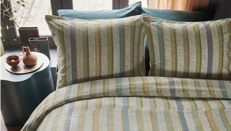 Beddinghouse - Dekbedovertrek Annie - Groen - Flanel - Inclusief Kussensloop