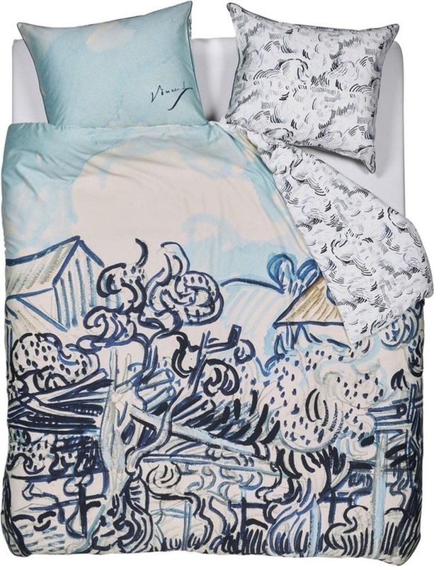 Dekbedovertrek - Wit - Katoen - Eenpersoons