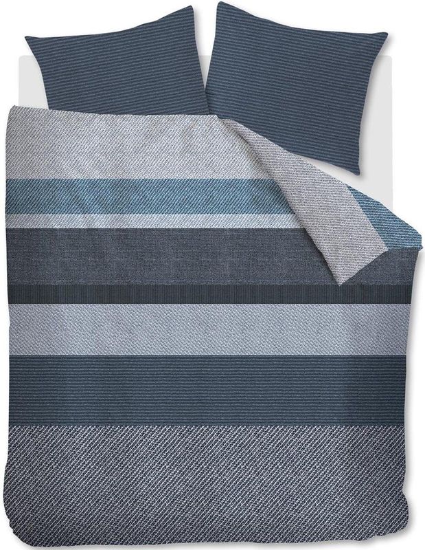 Dekbedovertrek - Blauw - Katoen - Eenpersoons