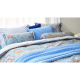 Pip Studio - Jabali Flower - Dekbedovertrek - Blauw - Percal - 1-Persoons