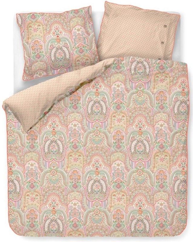 Pip Studio - Jabali Flower - Dekbedovertrek - Koraalrood - Percal