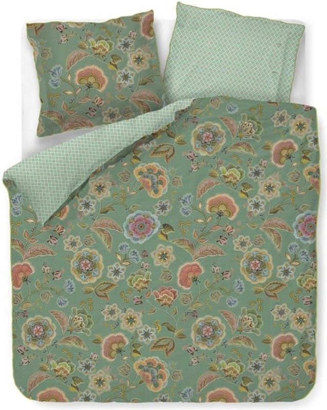 Pip Studio - Matata - Dekbedovertrek - Groen - Percal - 1-Persoons