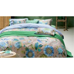 Pip Studio Viva La Vida Dekbedovertrek 260 x 200/220 cm - Blauw