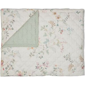 Quilt Pip Studio Kili Flower Wit-180 x 260 cm