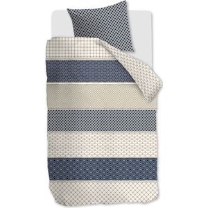 Rivièra Maison - Dekbedovertrek RM Ropes - Donkerblauw - Katoen
