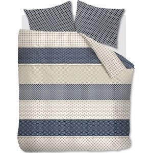 Rivièra Maison - Ropes Dekbedovertrek - Donkerblauw - 100% Katoen