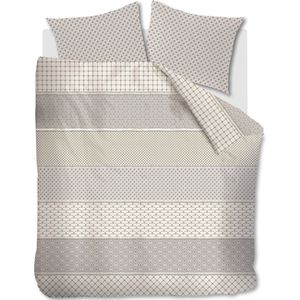 Riviera Maison Dekbedovertrek Ropes - Taupe 240x200/220 cm