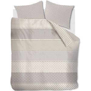 Riviera Maison Dekbedovertrek Ropes - Taupe 260x200/220 cm