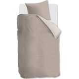 Rivièra Maison - Dekbedovertrek RM Twisted - Zandkleur - Katoen