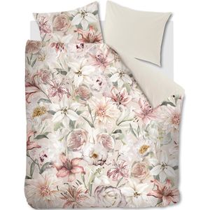 Rivièra Maison - RM Lily Love - Dekbedovertrek - Roze Crème - Katoen