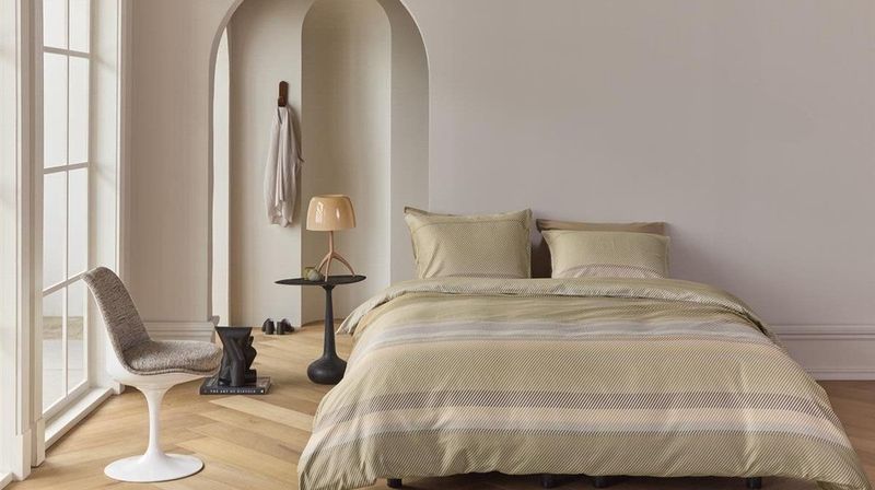 Dekbedovertrek - Ecru - Katoen - 1 Persoon