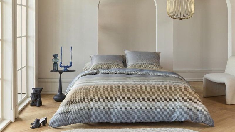 Kardol - Beaming - Dekbedovertrek - Blauw Grijs - Satijn - Extra Breed