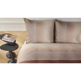 Kardol - Mimic - Dekbedovertrek - Steenrood - Katoensatijn - 2-Persoons