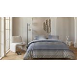 Kardol - Mimic - Dekbedovertrek - Blauw - Katoensatijn - Extra Breed