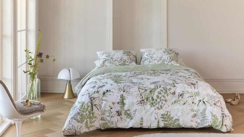 Kardol - Pastiche - Dekbedovertrek - Groen - Satijn - 2-Persoons