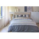 Dekbedovertrek - Blauw - Katoen - Eenpersoons