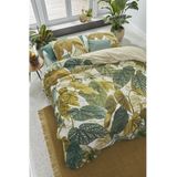 Beddinghouse Begonia dekbedovertrek Olijfgroen