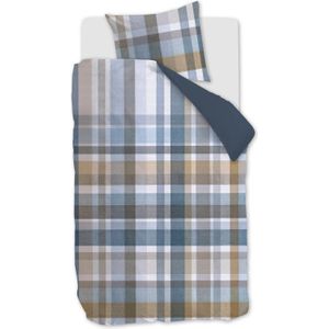 Beddinghouse dekbedovertrek Eliott blue - 1-persoons 140x200/220cm + 1 sloop
