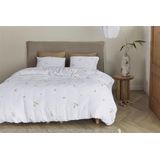 Dekbedovertrek - Wit - Katoen - 1 Persoon